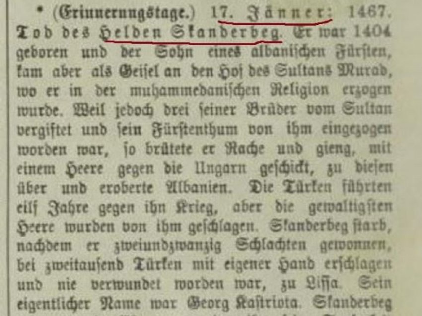 Kujtesë historike: Shtypi europian e përkujton vdekjen e Gjergj Kastriotit