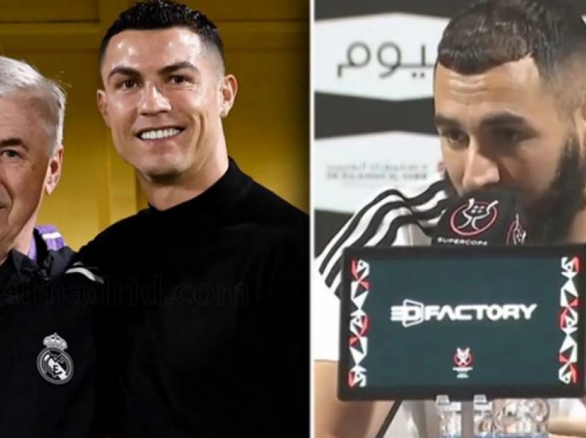 Benzema shpjegon pse nuk ka bërë një foto me Ronaldon