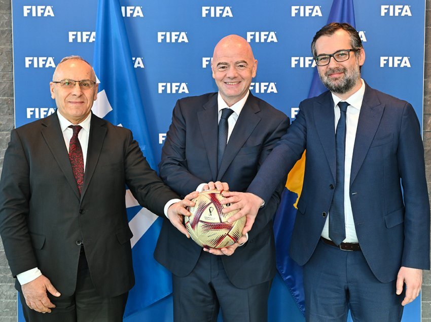 Pritje e përzemërt nga Infantino për Ademin dhe Çekun 