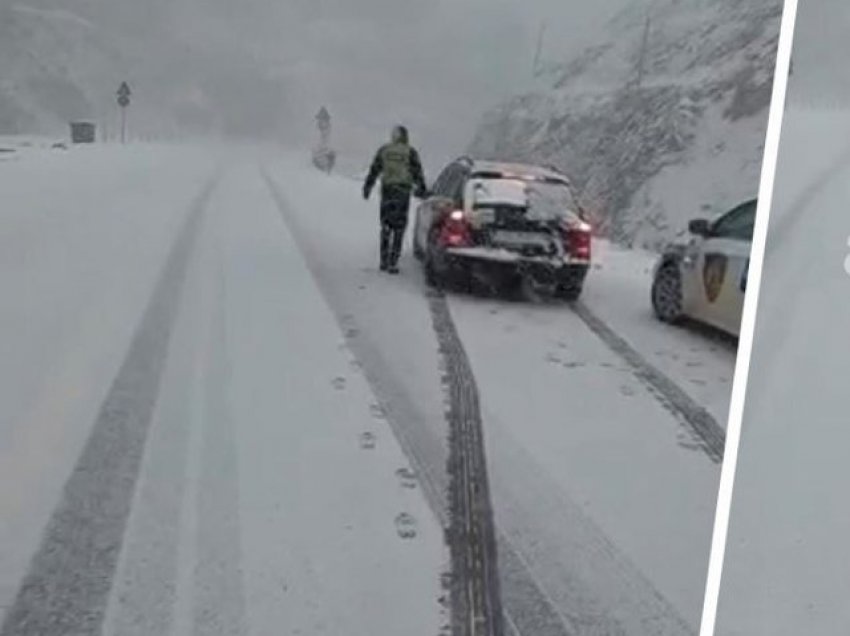 Reshjet e borës, bllokohet qarkullimi në Rrugën e Arbrit, del njoftimi i fundit