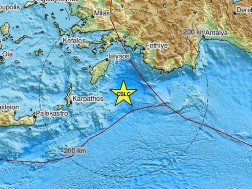 Tërmet me magnitudë 5.9 ballë në Greqi