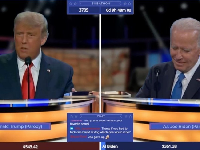 Klonet artificiale të Trump dhe Biden e çojnë inteligjencën artificiale në një nivel të ri të frikshëm në “debatin e drejtpërdrejtë”