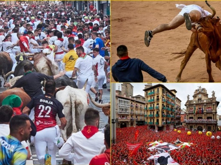 Disa të lënduar në festivalin vjetor të vrapimit të demave në Pamplona të Spanjës