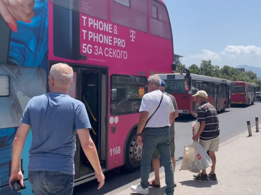 Temperaturat e larta, autobusë pa kondicioner në Shkup