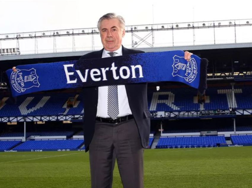 Carlo Ancelotti padit Evertonin