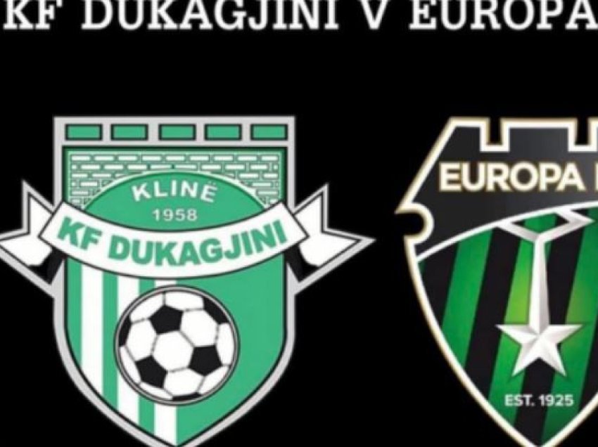 Dukagjini - Europa, caktohen gjyqtarët për ndeshjen e parë në Ligën e Konferencës