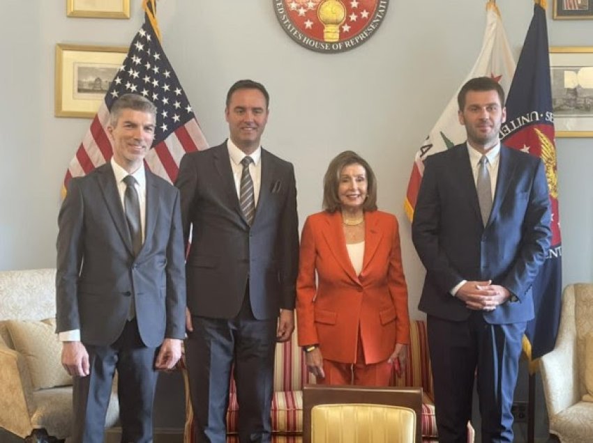 ​Konjufca takohet me Nancy Pelosi, shkëmbejnë pikëpamje për forcimin e bashkëpunimit