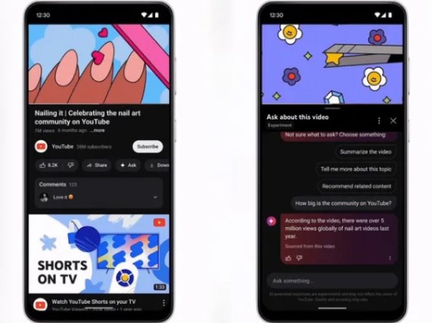 YouTube po teston një chatbot që do t’ju jap informacione për përmbajtjen e videove