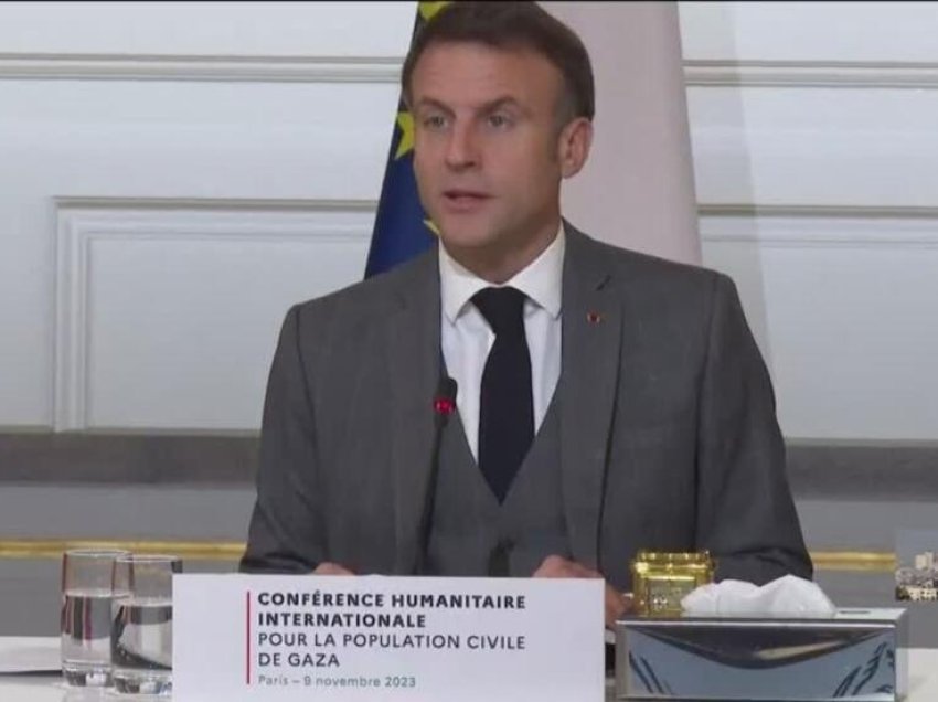 Në konferencën e ndihmës për Gazën, Macron bën thirrje për armëpushim 