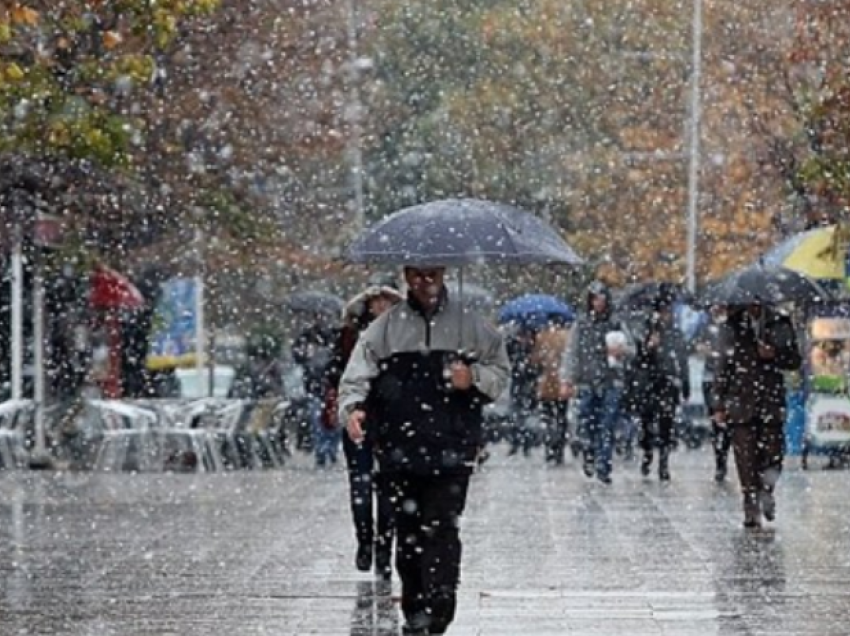 Parashikimi i motit/ Reshje shiu në gjithë vendin, temperaturat deri në 19°C