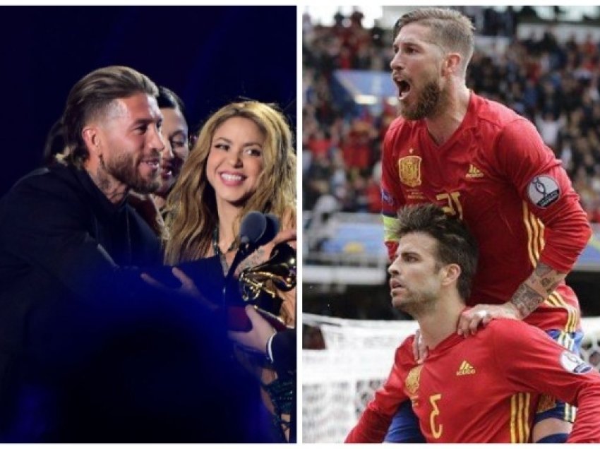 Ramos i dorëzon Shakirës çmimin për këngën e vitit të cilit ja dedikoi Piques!