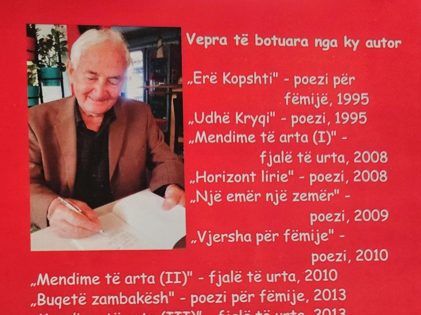 Kolë Çetta, një poet i dashur dhe i preferuar për fëmijë