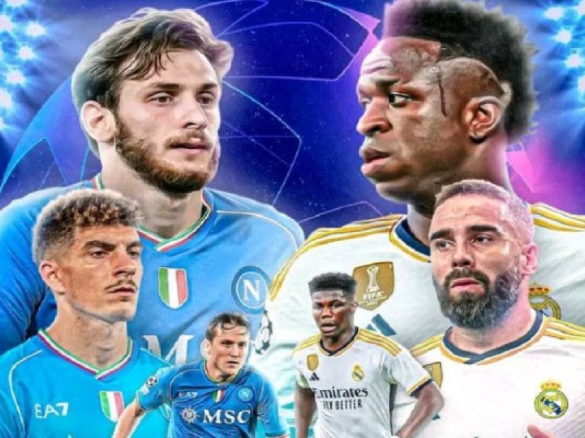 Napoli-Real Madrid, formacionet e mundshme