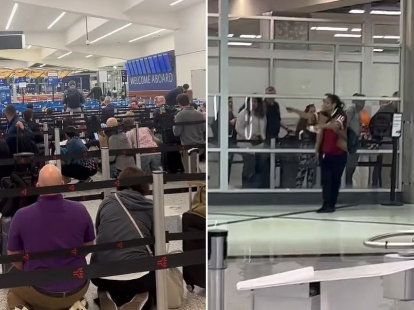 Theri me thikë tre persona në aeroportin e Atlantas, policia arreston të dyshuarën – publikohen pamjet e momentit kaotik