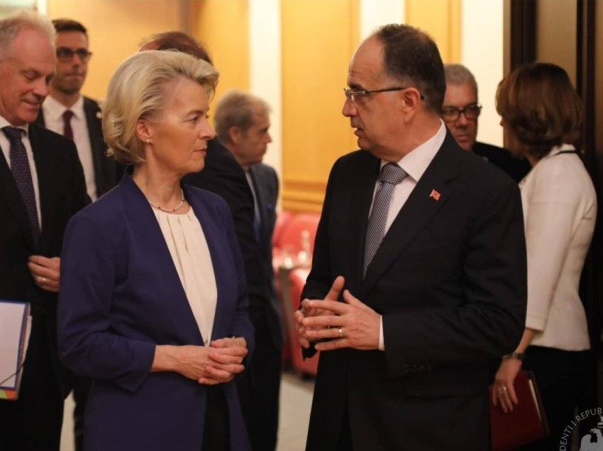 Ursula von der Leyen takim me Bajram Begaj, presidenca zbardh diskutimet