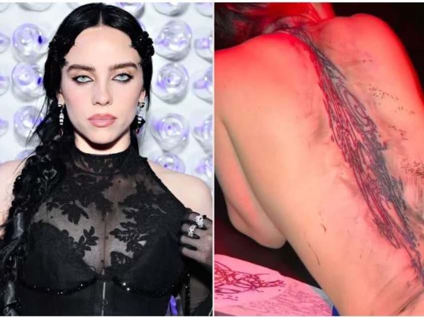 Billie Eilish ua tregon adhuruesve tatuazhin e saj më të ri