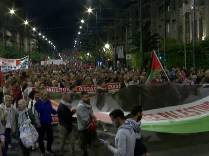 Tubim pro-palestinez në Athinë! Komunistët grekë protestojnë kundër Izraelit