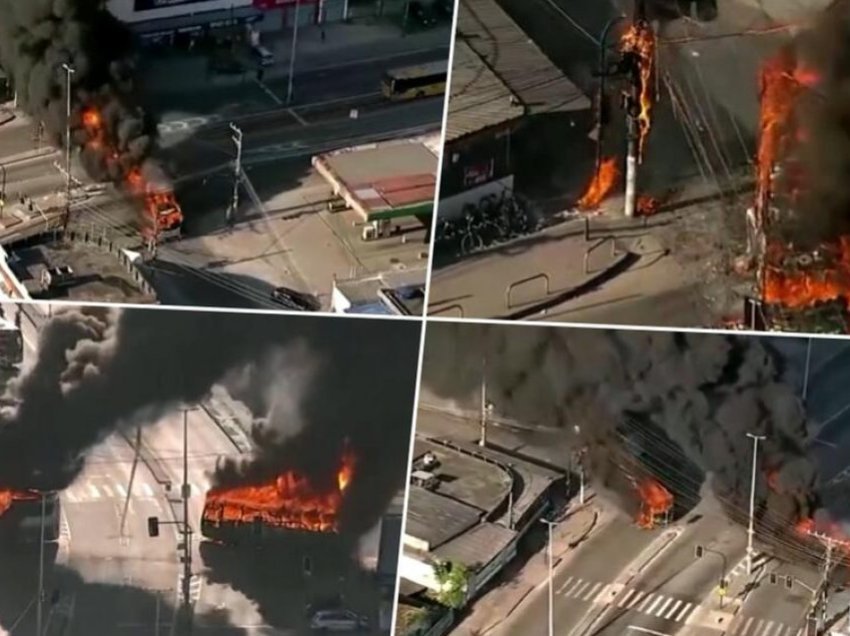 Në Rio De Janeiro vritet kreu i grupit kriminal nga policia, pjesëtarët e tij hakmerren – djegin 35 autobusë e trena