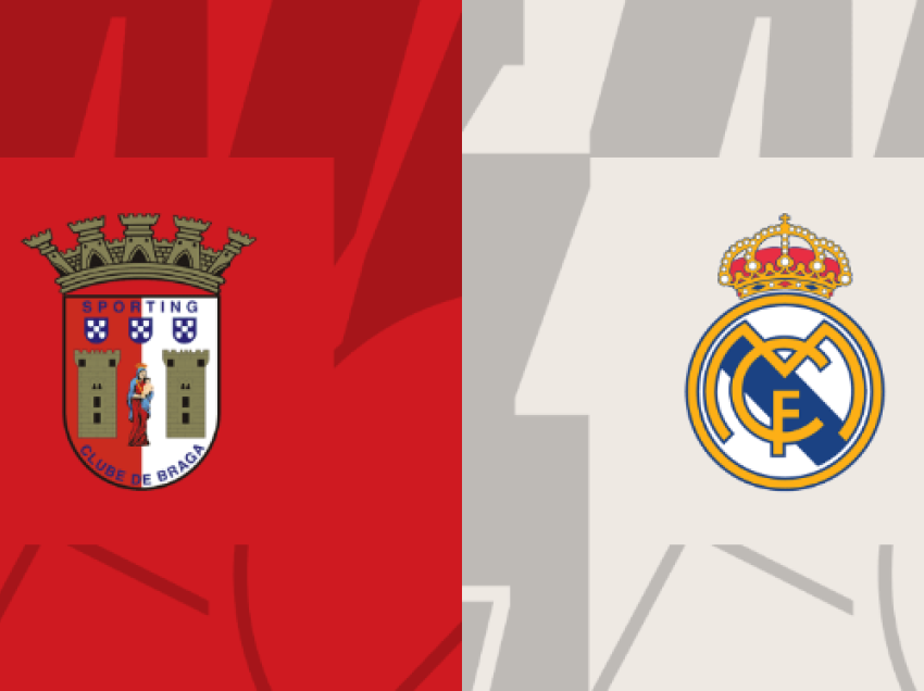 Statistikat e sfidës Braga - Real Madrid