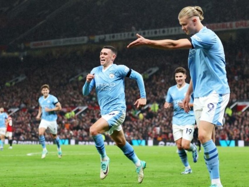 Manchester City e fiton derbin ndaj Manchester Utd