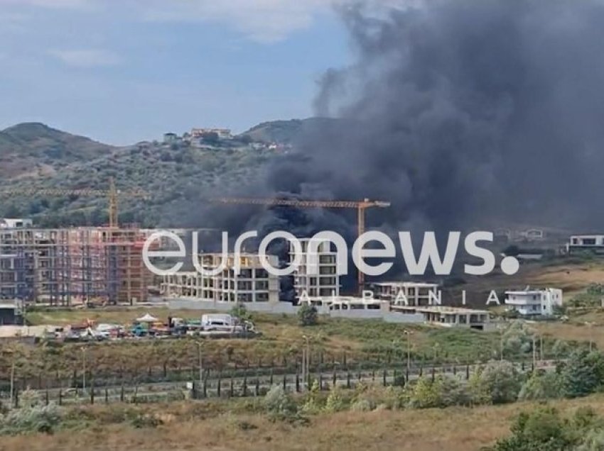 Zjarr në zonën e Saukut, tymi mbulon zonën