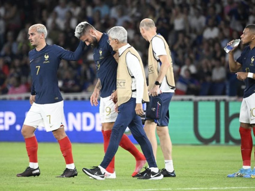 Lëndimi i Giroud, dalin testet e para mjekësore