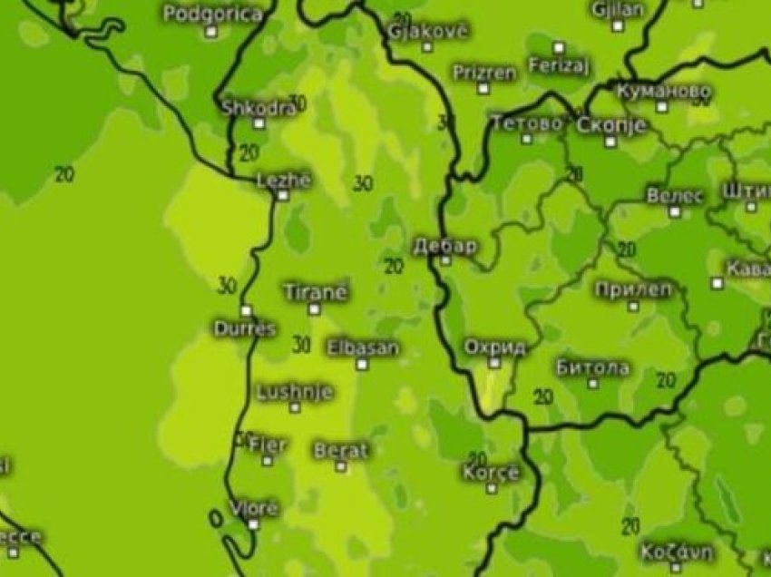 Javë me mot mjaft të nxehtë, kur priten rrebeshe lokale shiu?!