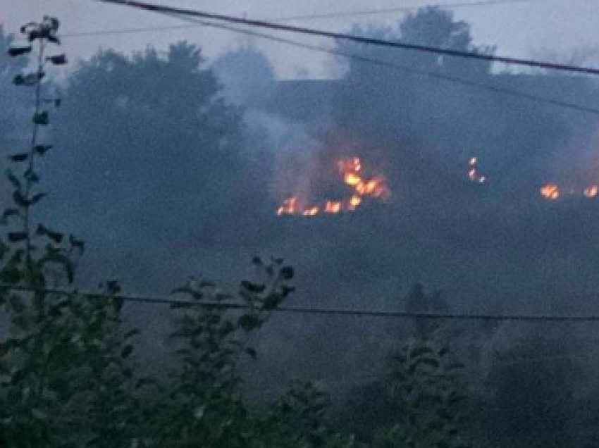 Zjarr në fshatin Samadrexhë të Vushtrrisë