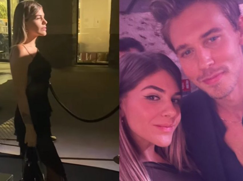 E ftuar në Javën e Modës në Paris, Sarah Berisha pozon përkrah aktorit Austin Butler