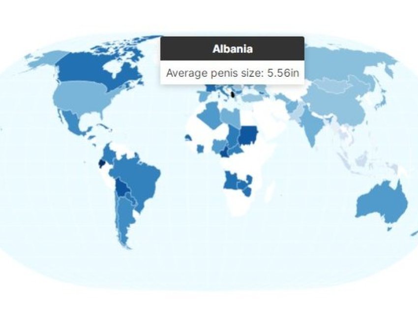 Madhësia e organit gjenital, ja në çfarë vendi renditen burrat shqiptarë