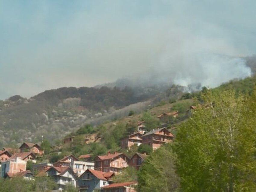 Zjarri në Malin Sharr ka filluar të shuhet, flakët janë bartur në atarin drejt fshatit Gjermë