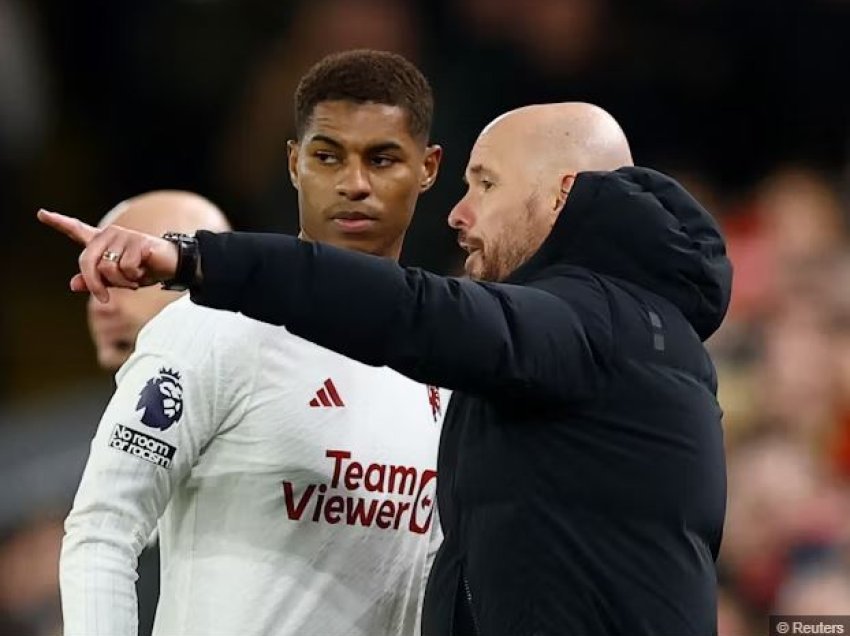 Erik ten Hag këmbëngul se Rashford ka nevojë për mbështetje