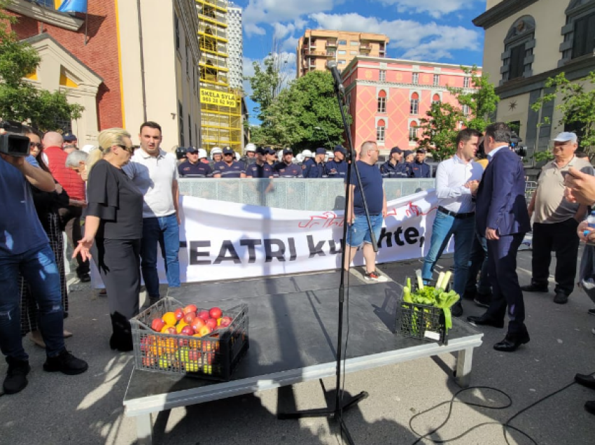 Nis protesta e opozitës para Bashkisë së Tiranës, aktorë e aktivistë: Jemi në prag të shfarosjes si komb