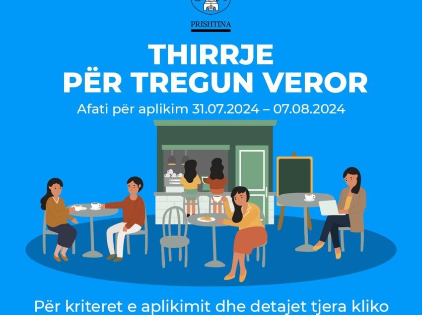 Bizneset ftohen të aplikojnë për Tregun Veror në Prishtinë, hapet më 15 gusht