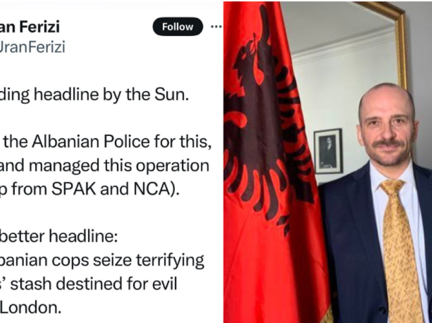 Artikulli i “The Sun” për urdhër-arrestet e SPAK, reagon ambasadori i Shqipërisë në Britani