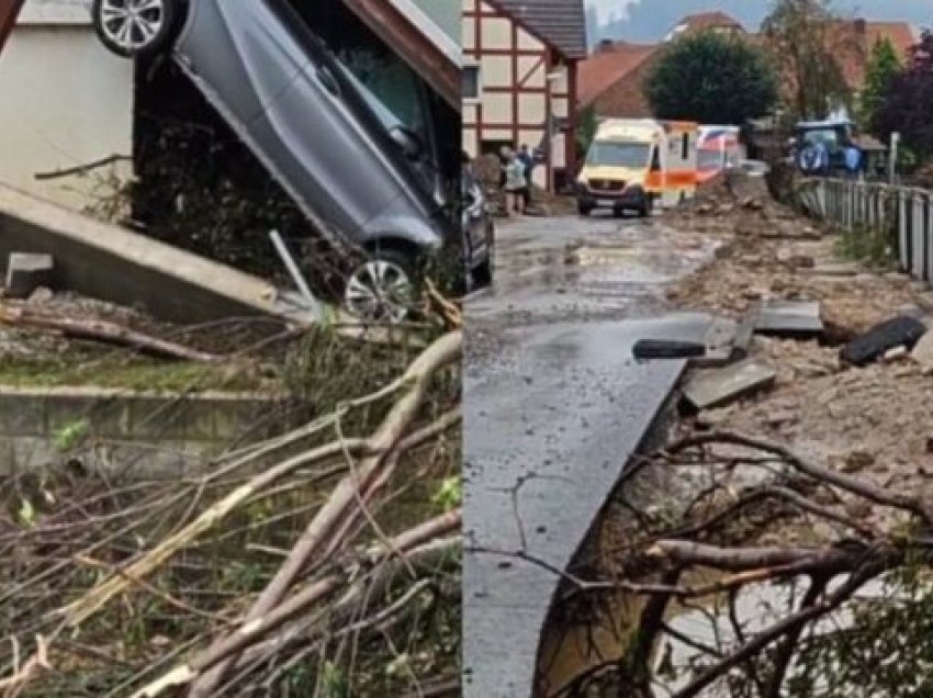 Stuhi në Gjermani/ Përmbyten rrugët, njerëzit bllokohen brenda makinave