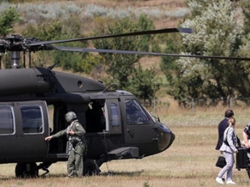 Osmani mbërrin në Sinj të Kroacisë me helikopter “Black Hawk”