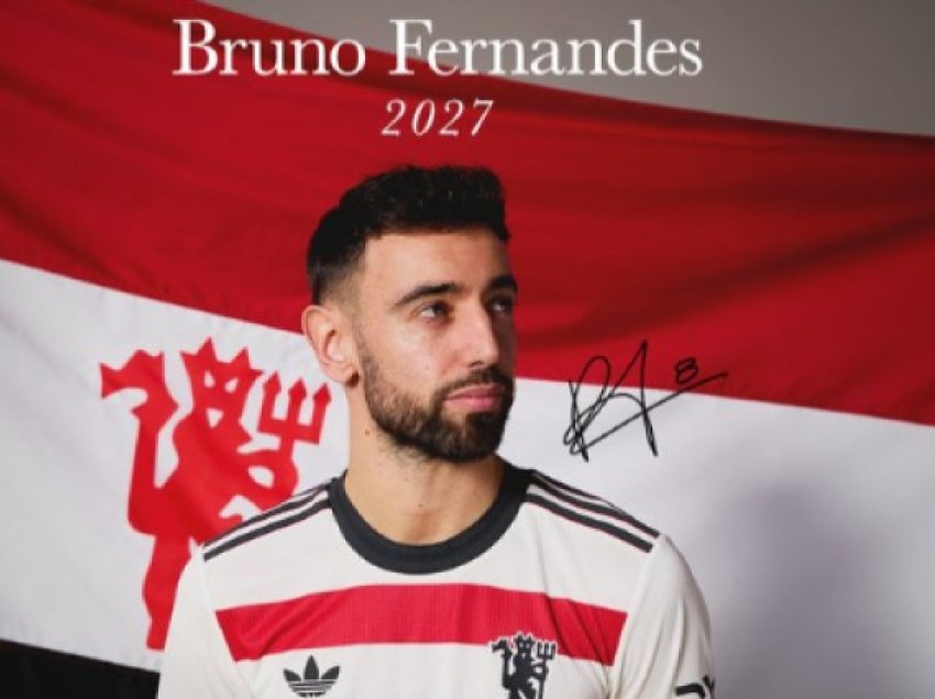 Bruno Fernandes rinovon kontratën me Manchester United