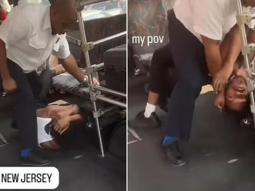 Pasagjeri pështyn shoferin e autobusit në New Jersey, ai e rrah brutalisht – pamjet bëhen virale