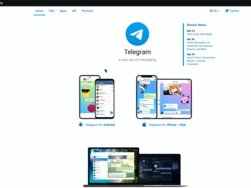 ​Kryeqyteti i vendit evropian ndalon platformën e mesazheve Telegram