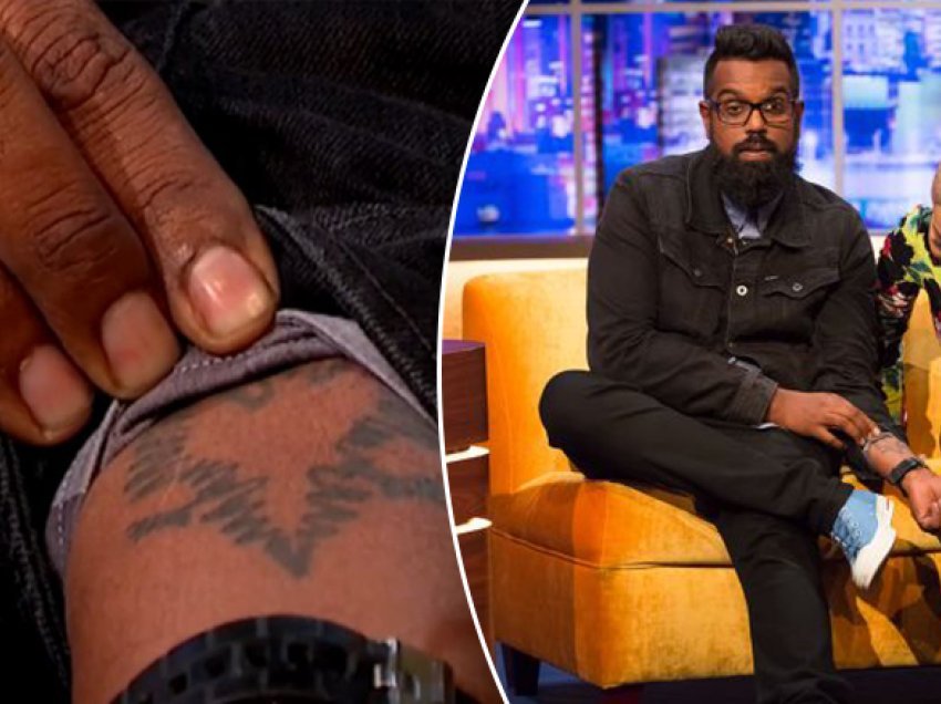 Komediani Romesh Rangathan tregon tatuazhin me shqiponjë në emisionin britanik, Rita Ora reagon e habitur: O Zot, është shqiponja jonë