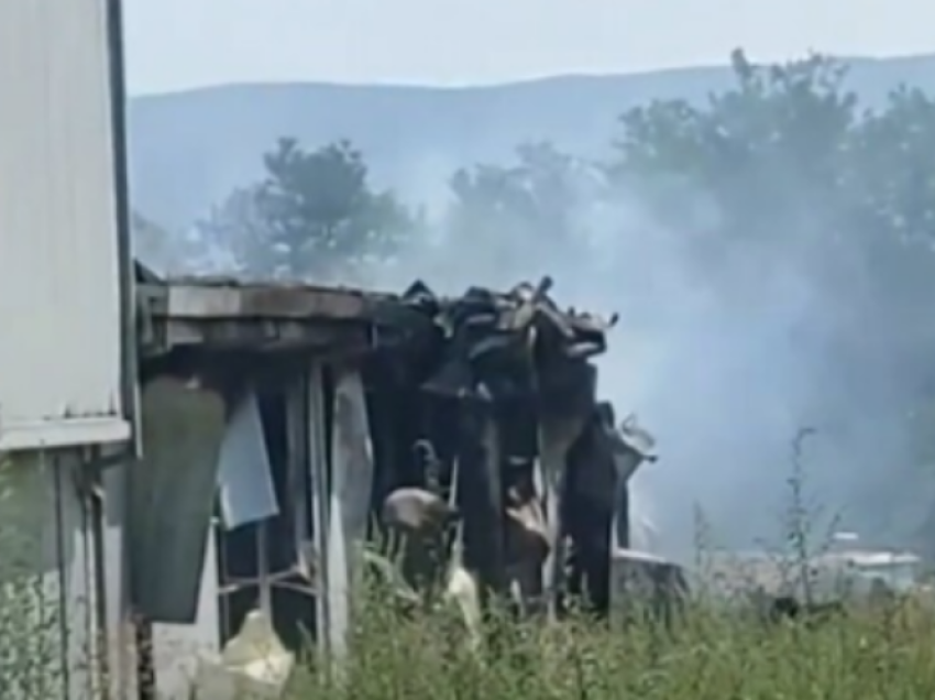 Fabrika e djegur në Tetovë, një zjarrfikës u lëndua, pesë të tjerë u helmuan