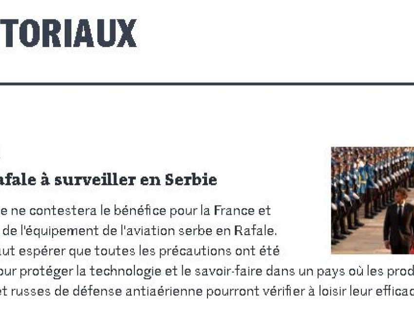 Media franceze: Macron nuk e hapi gojën për Kosovën në Beograd