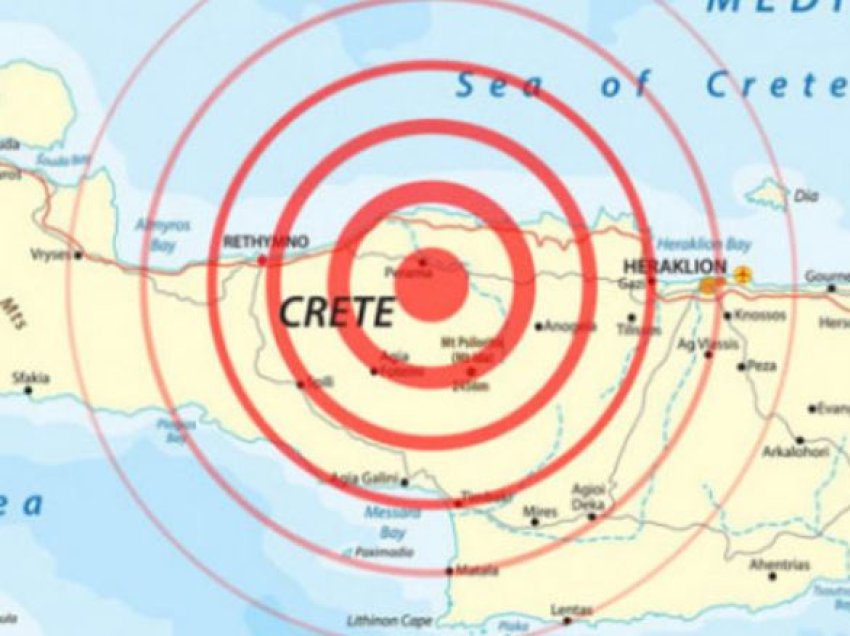 Greqi/ Tre tërmete goditën ishullin e Kretës, mbrëmjen e kësaj të shtune