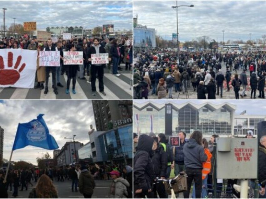 Një muaj nga tragjedia ku 15 persona humbën jetën në Novi Sad, organizohet protestë – policia rrit prezencën në çdo rrugë