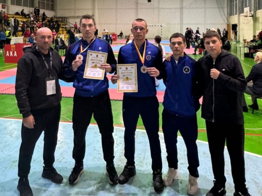 Drini Hajredini dhe Hamza Zylali, nënkampion shtetëror në karate