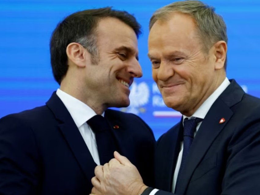 Macron dhe Tusk këmbëngulin se Ukraina duhet të jetë në qendër të çdo bisede për paqe