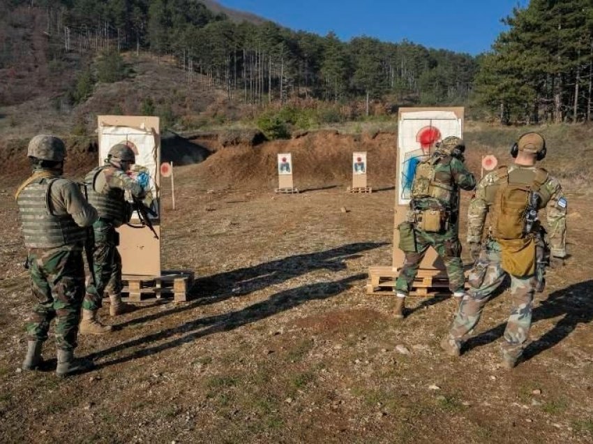 Ushtarët moldavë të KFOR-it kryejnë stërvitje për shtënie statike