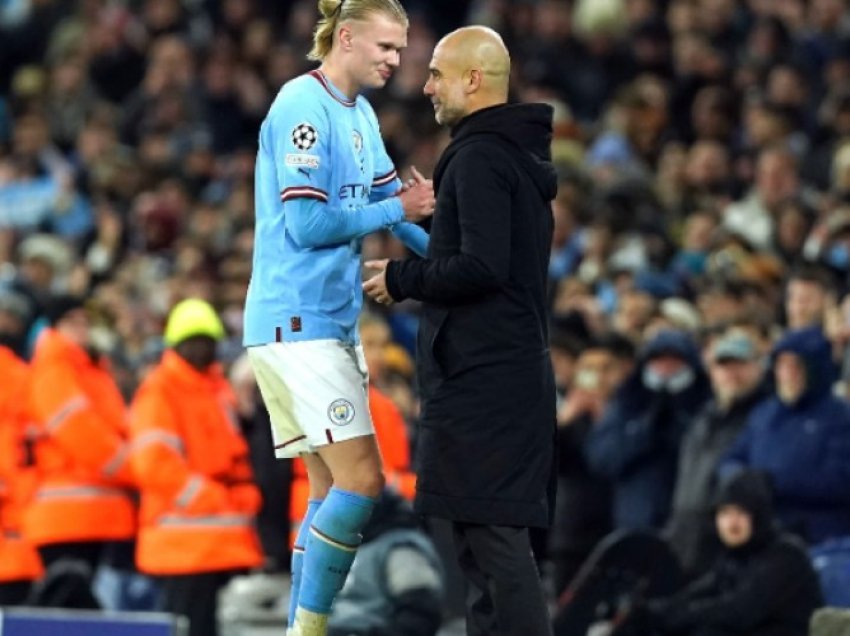 Guardiola mbron Haaland-in