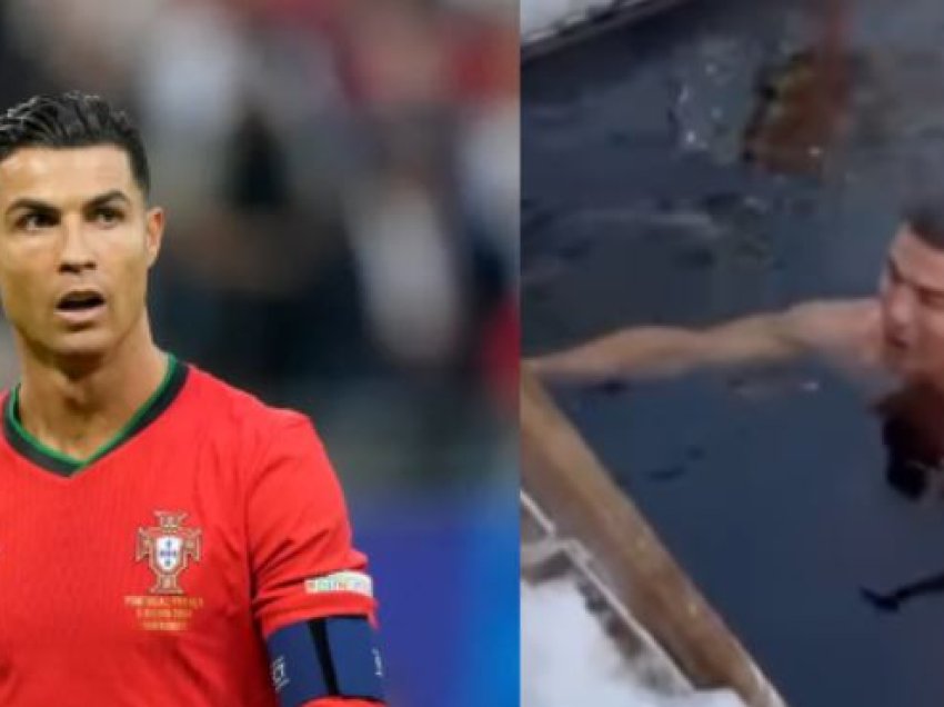 Ronaldo e sfidon të ftohtin, lahet në “ujë akull” -2 gradë celsius